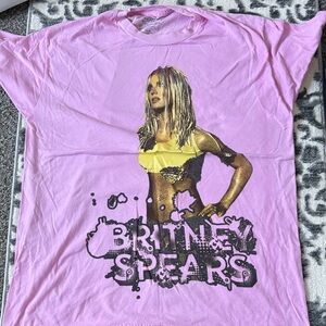 Britney Spears Graphic Tee in Pink